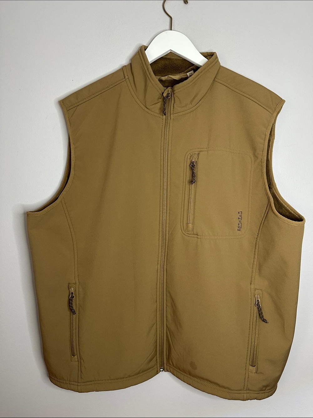 Redhead Men's Brown/Tan Softshell Vest size 2XL